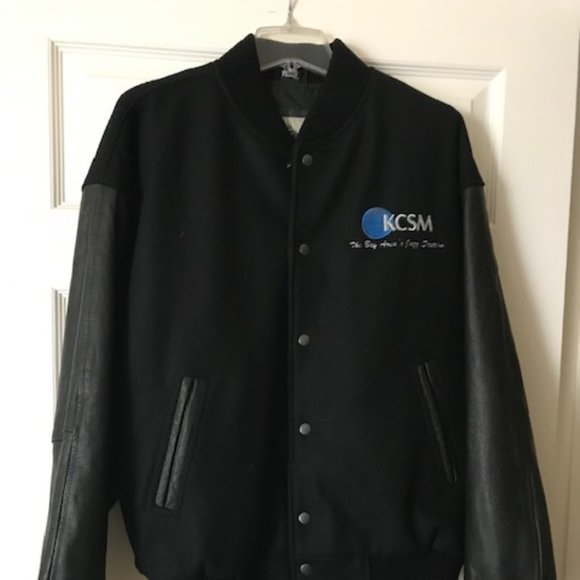 KCSM stadium jacket, wool blend and leather M/L - Picture 2 of 14